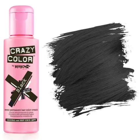 Crazy Color Shokkiväri Black #30