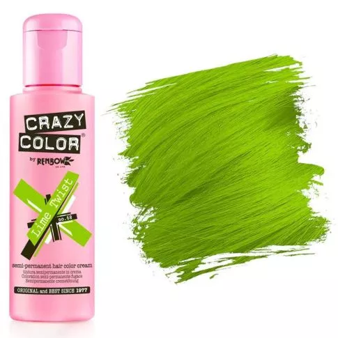 Crazy Color Shokkiväri Lime Twist #68